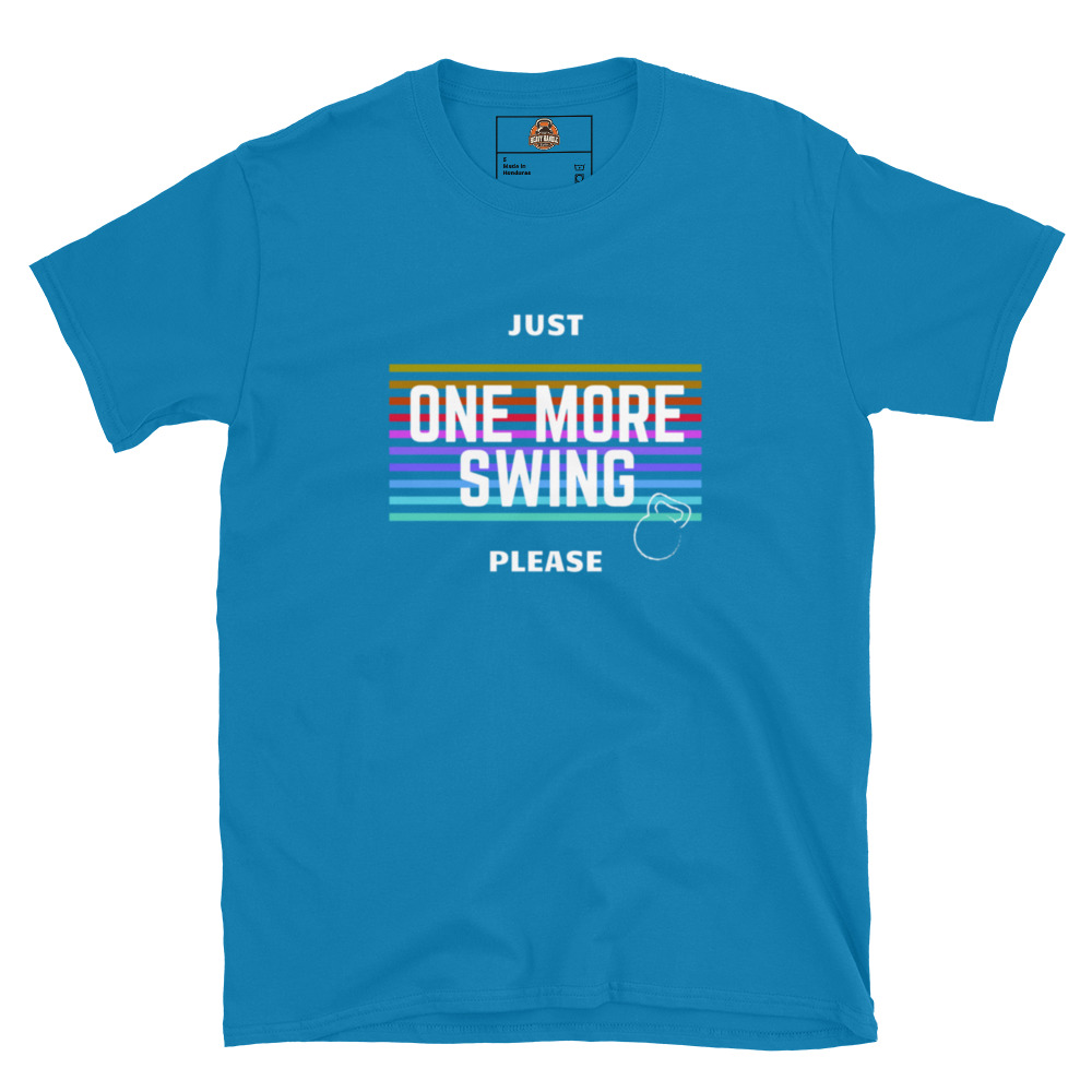 Just one more Swing - Kettlebell Unisex-T-Shirt – Bild 8
